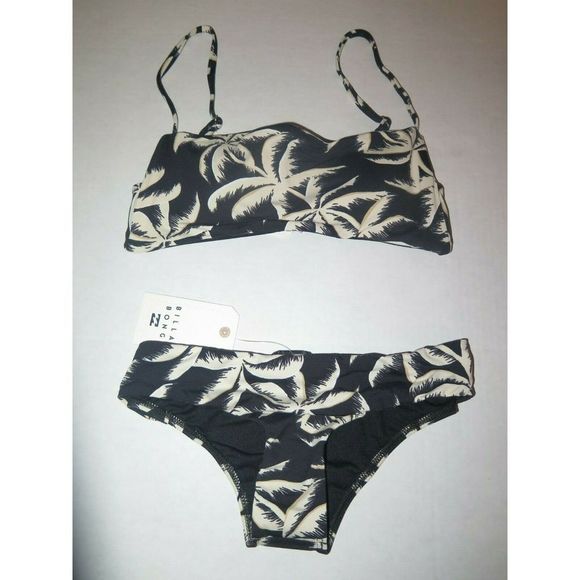Billabong Sz S/8 Palm Side 2 Piece Swimsuit Hawaii Lo & Matching Bralette $94+ - Picture 7 of 8
